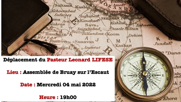 Déplacement du Pasteur Leonard LIFESE